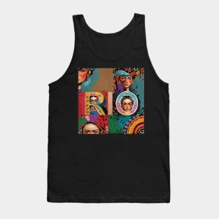 Rio Hidden in Abstract Art Tshirt Tank Top